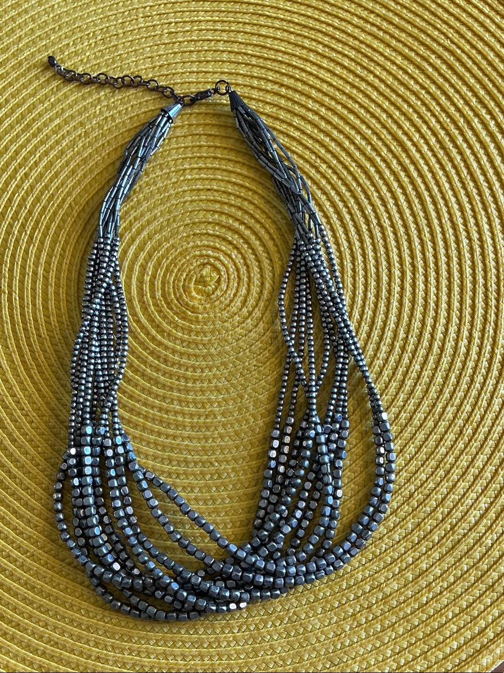 Multi-Strand Hematite Beaded Necklace - Women Jewelry